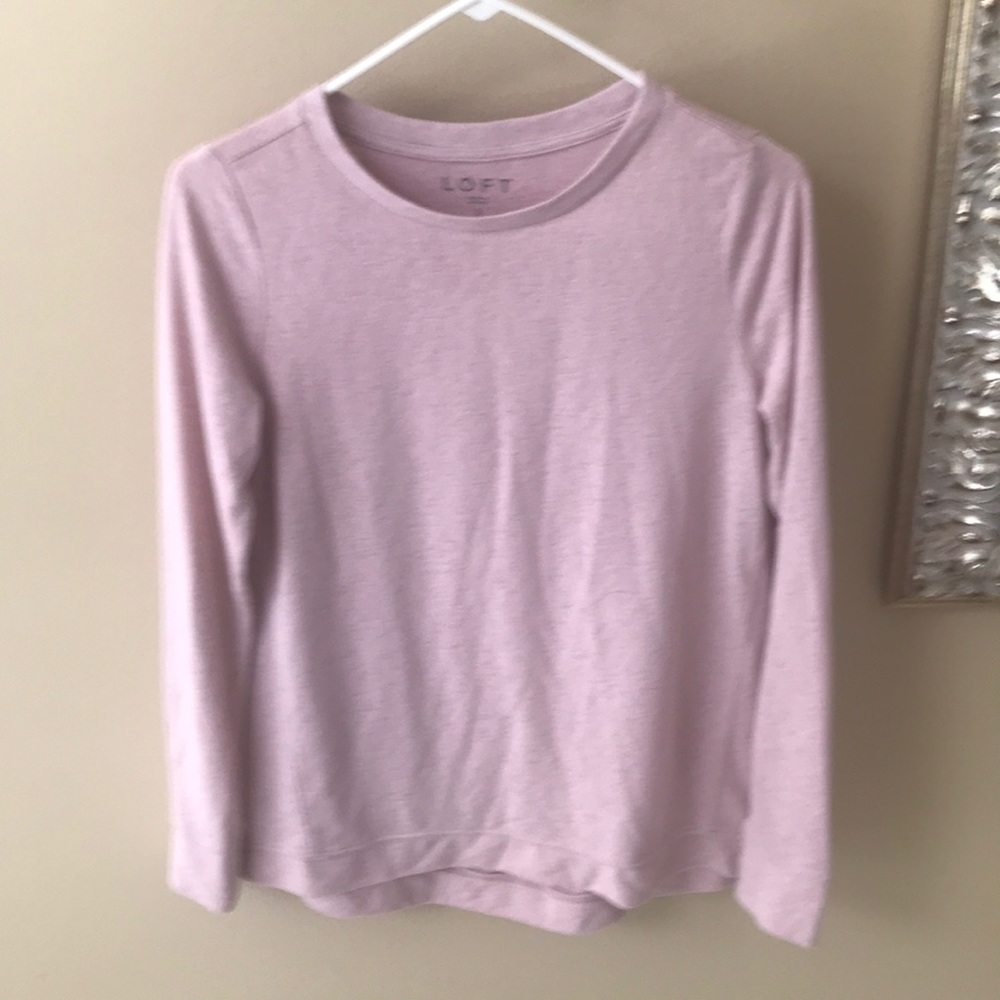 LOFT Pink Long Sleeve Top